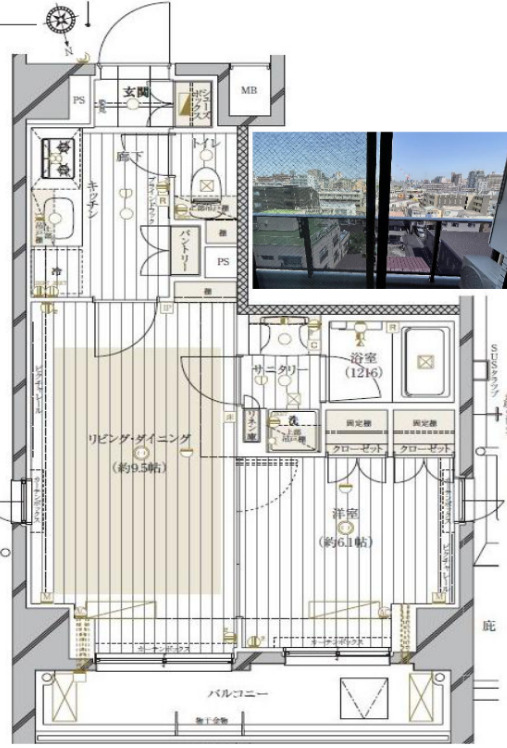 レガリス品川南大井Ⅱの間取り