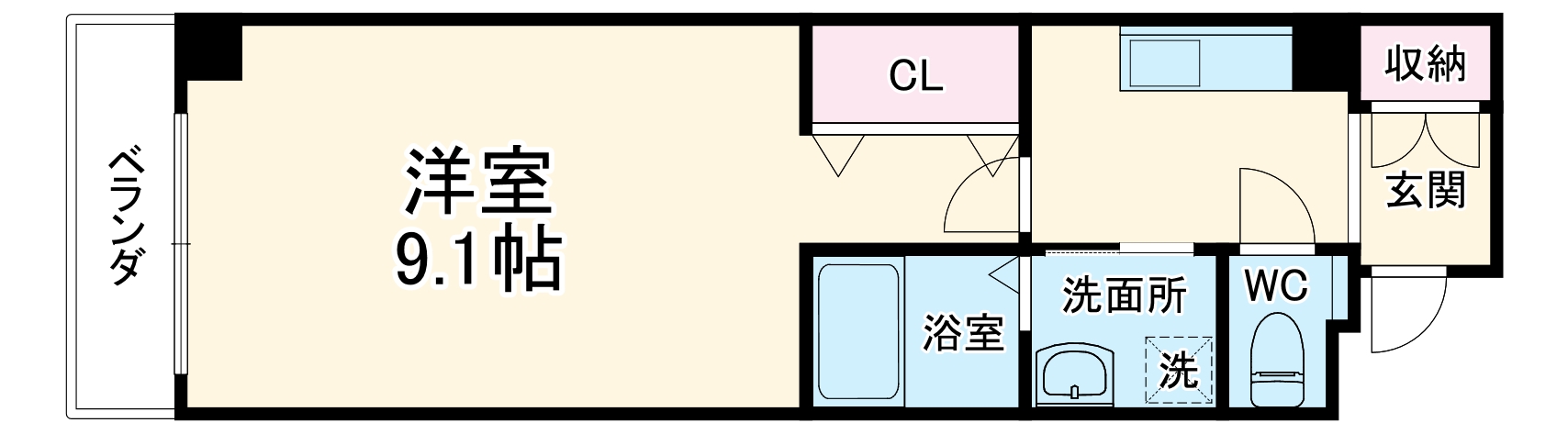 Delizia三条堀川の間取り
