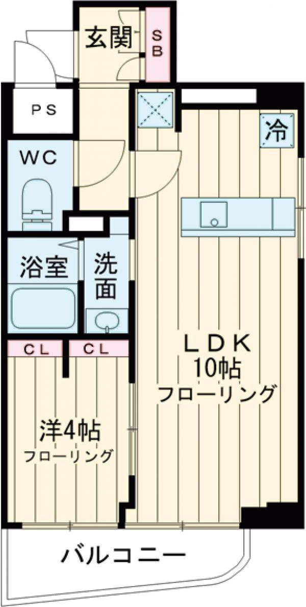 落合マンションの間取り