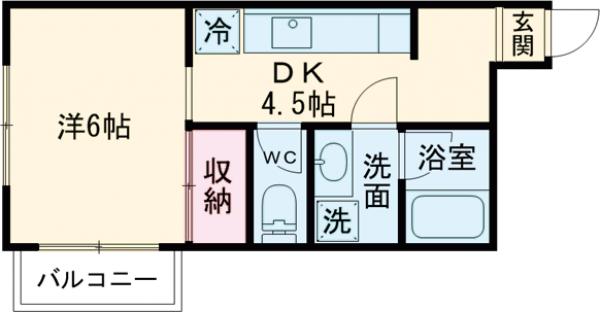 スクエア国立の間取り