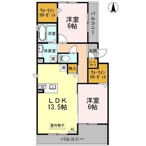 セゾン ソレイユの間取り