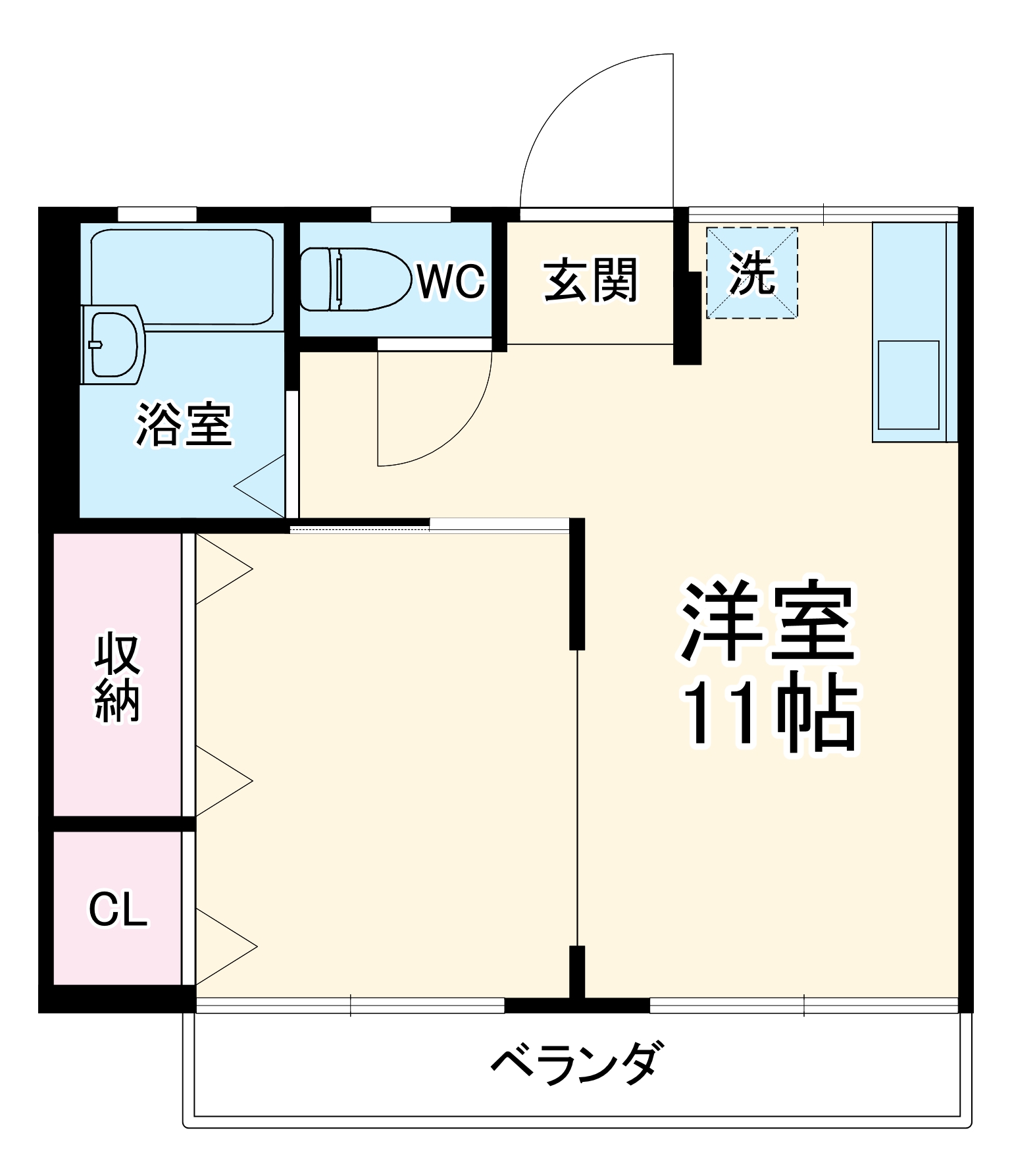 シティハイム相生の間取り