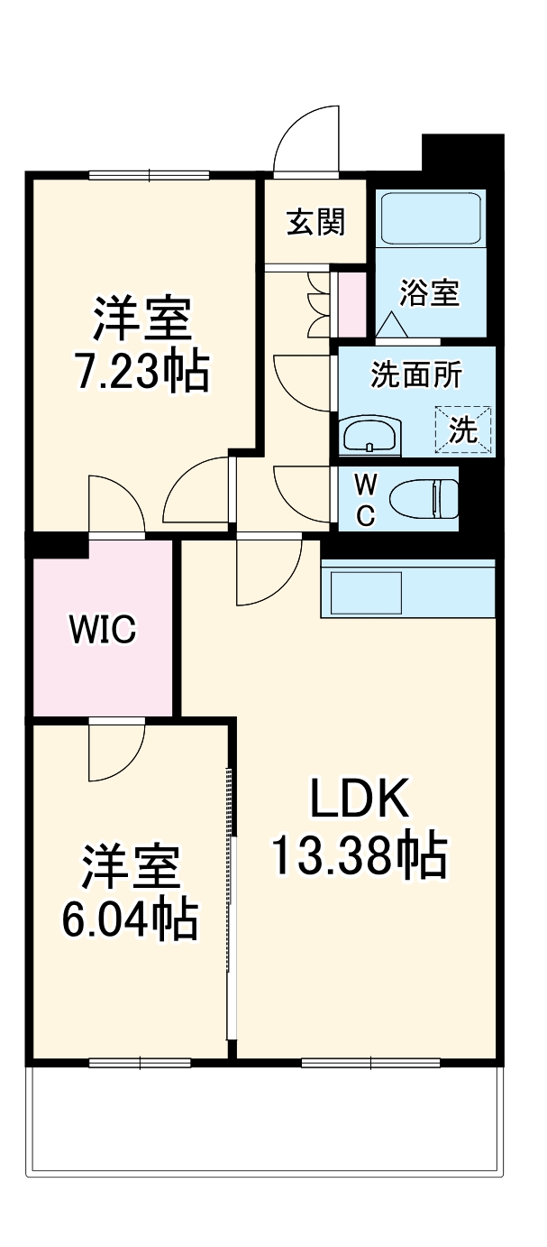 東三方町・黒栁マンションの間取り