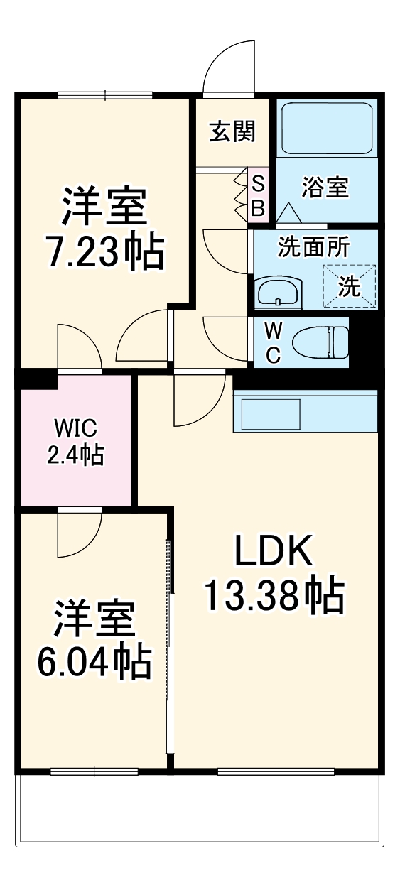 東三方町・黒栁マンションの間取り