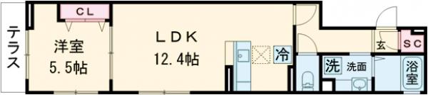 アンジュール小豆沢の間取り