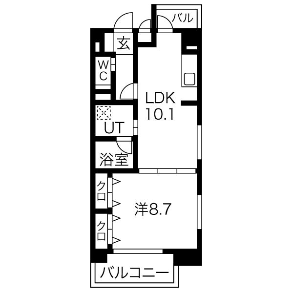 Floresta名駅の間取り