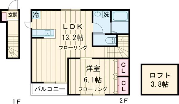 J・URBAN赤塚 の間取り