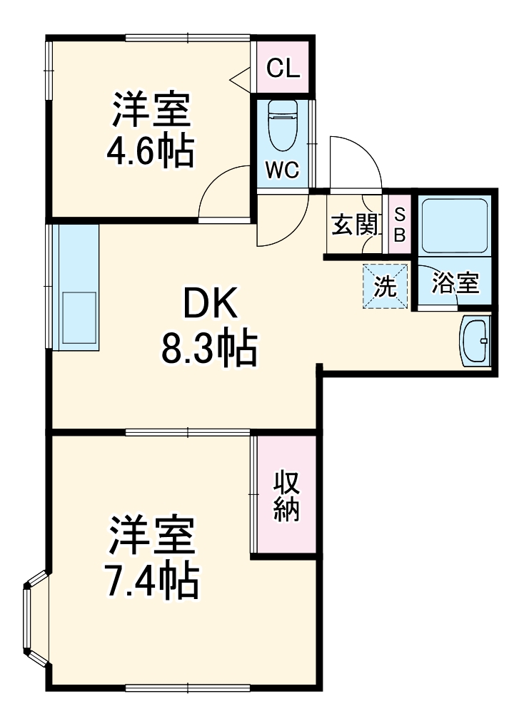 シティハイムサザンの間取り
