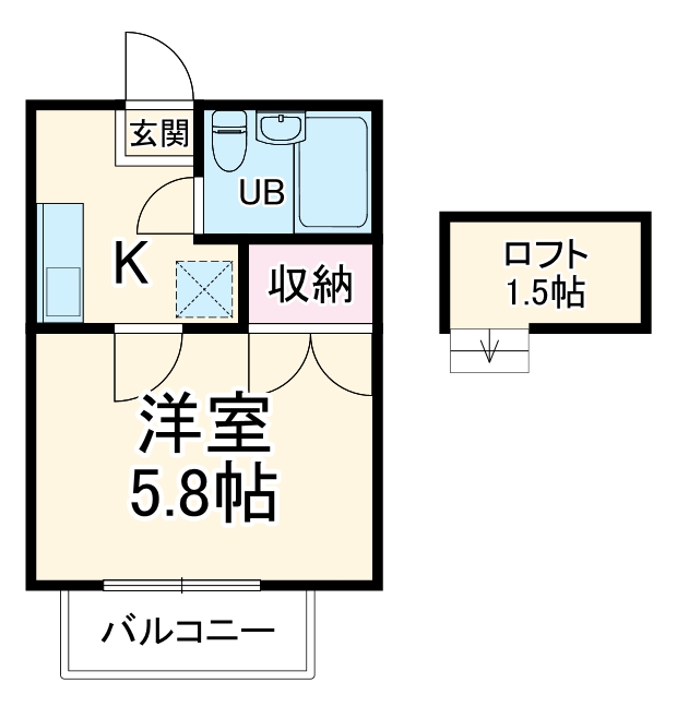 b’CASA行田Ⅵre-bornの間取り