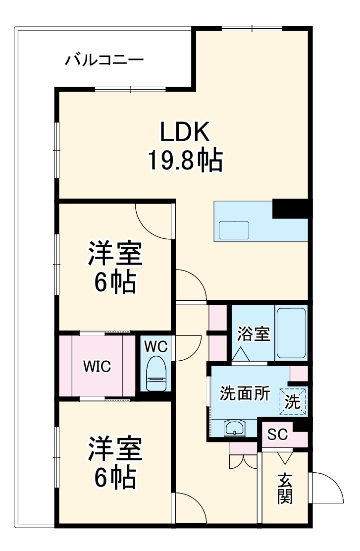 (仮称)菊川市加茂_第2ドゥプランニングマンションの間取り