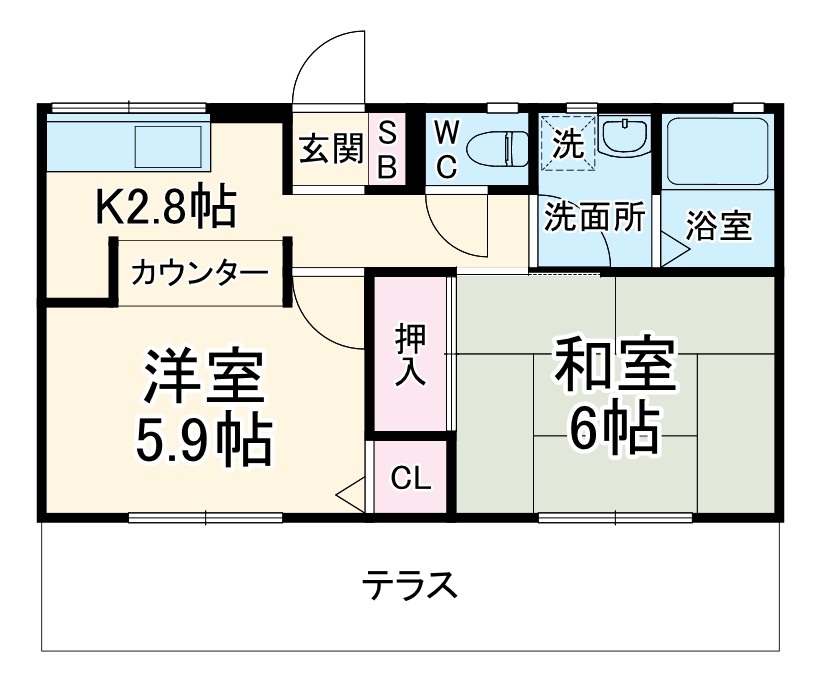 クロノス神木本町Southの間取り