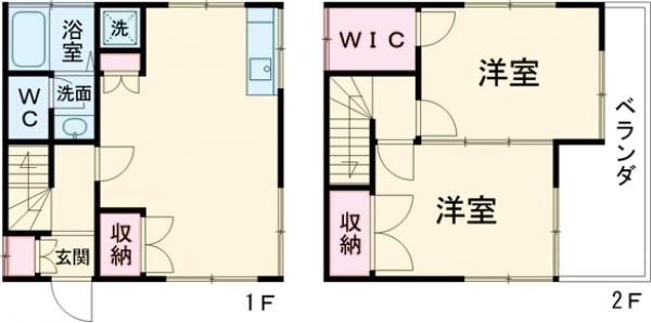 上高井戸1戸建の間取り