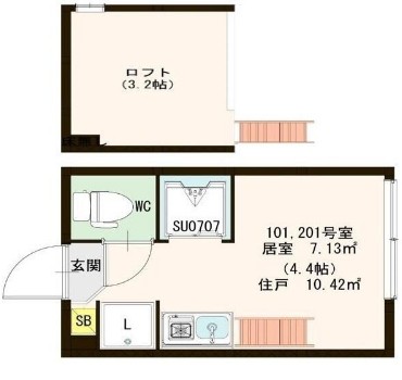リヴィエール中野の間取り