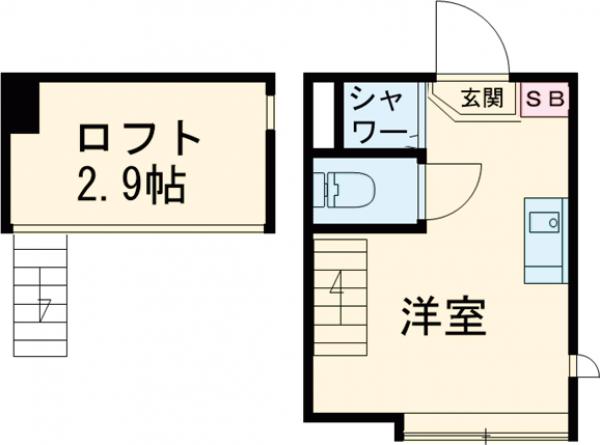 ハーモニーテラス南小岩Aの間取り