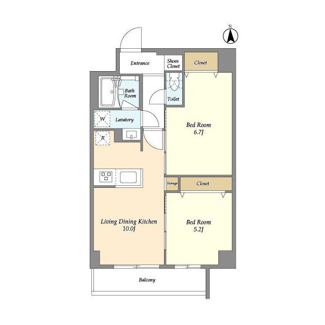 グランカーサ尾久の間取り
