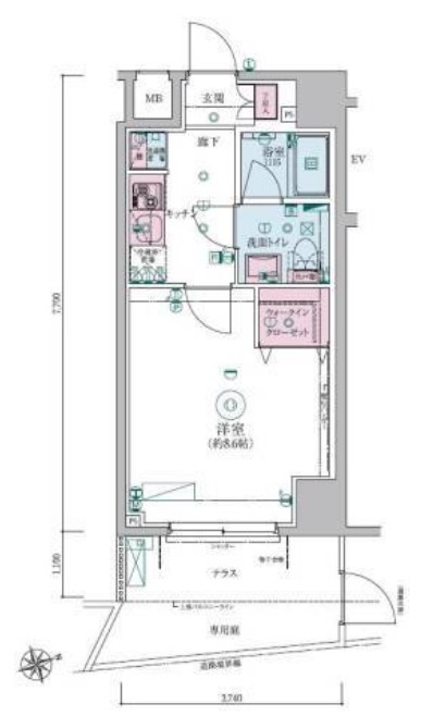 リヴシティ大森西の間取り
