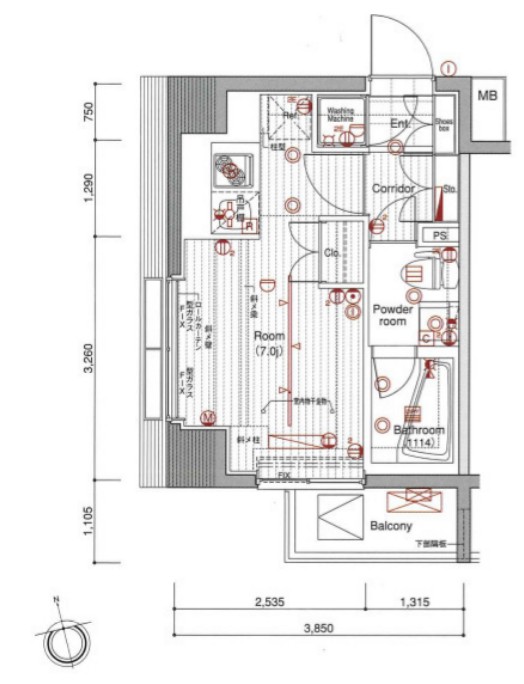PREMIUM CUBE大森 の間取り