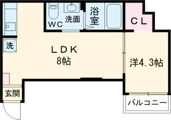 ソレア町田の間取り