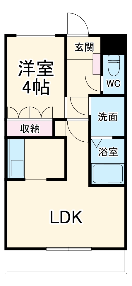 クラブレス Aの間取り