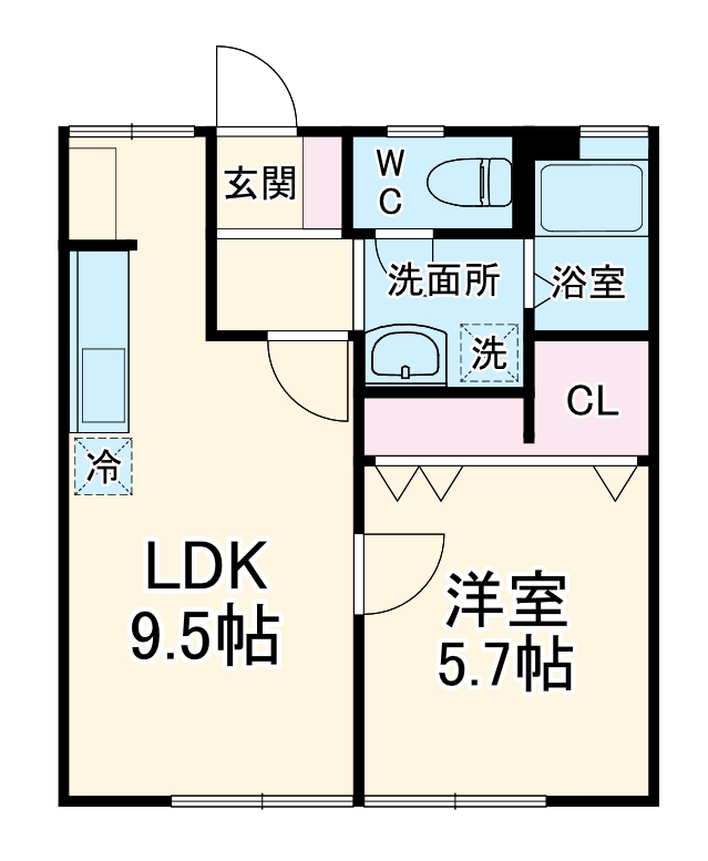 クレアコートⅡの間取り