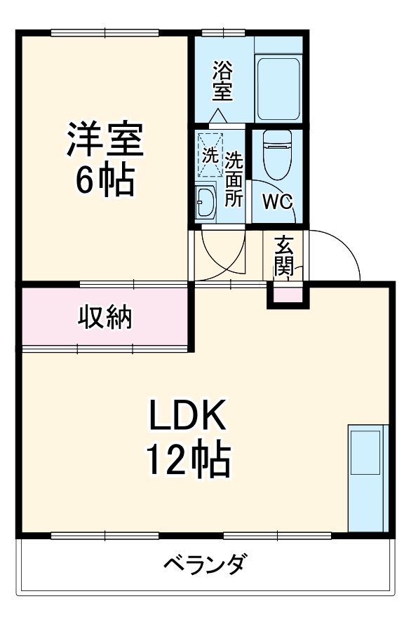 柳橋東和マンションAの間取り