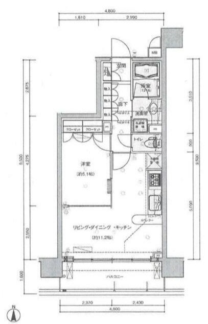 ザ・グランフォーリア西日暮里の間取り
