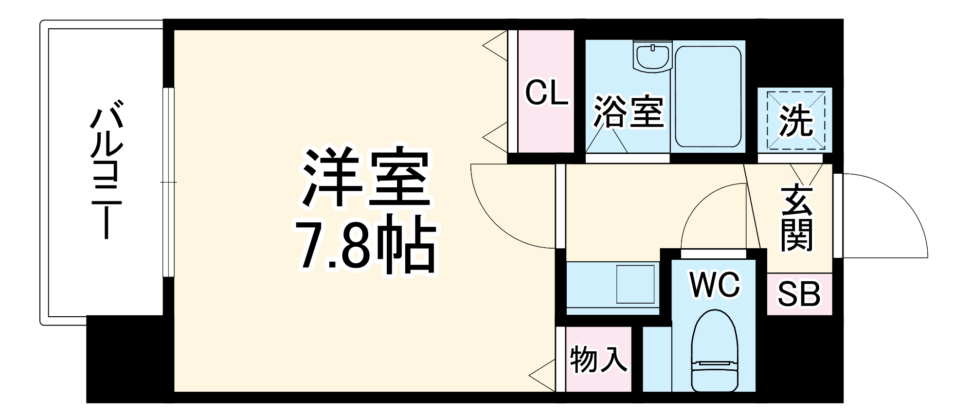 パラシオ塚本Ⅲの間取り