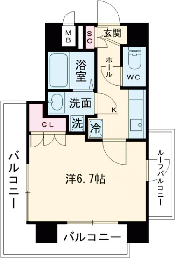 プレール・ドゥーク板橋舟渡の間取り