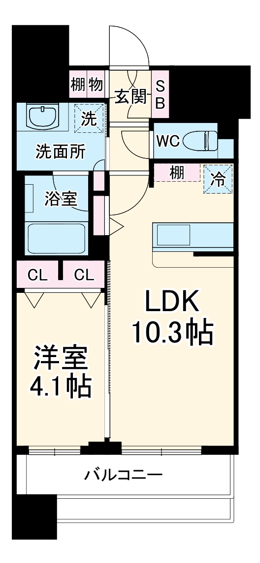 プラハ湘南藤沢ブリエの間取り
