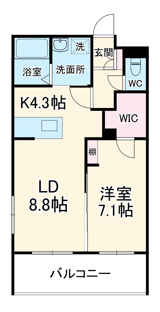 (仮称)菊川市加茂_第2ドゥプランニングマンションの間取り