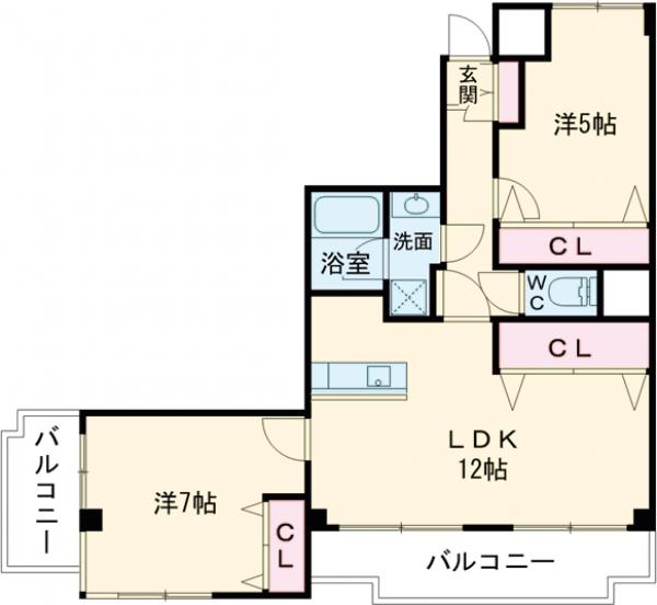 ハーヴェストマンションの間取り