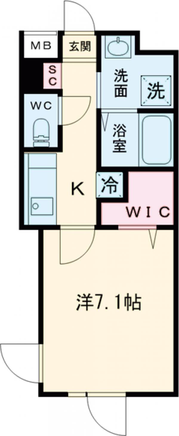 グローリオシェルト池袋本町の間取り