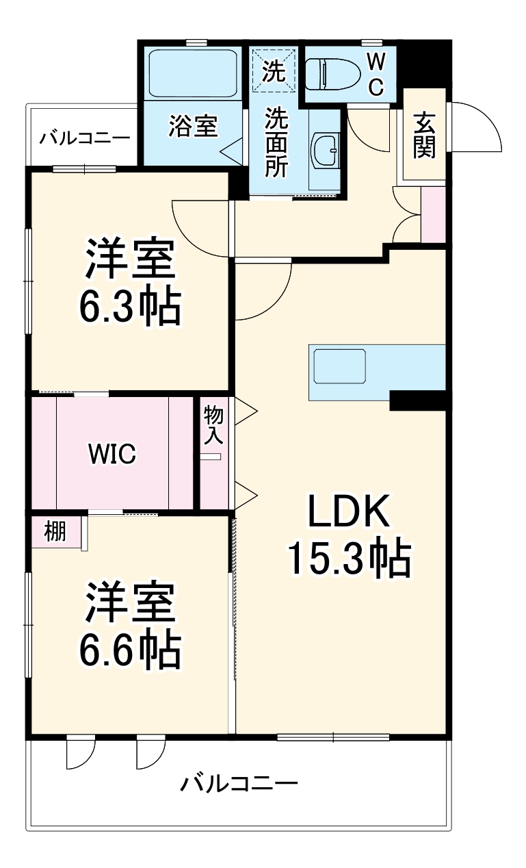 (仮称)菊川市加茂_第2ドゥプランニングマンションの間取り