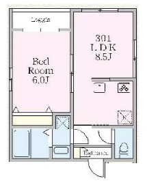 アリエッタ・301号室の間取り