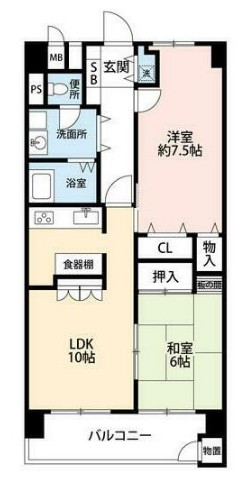 東建柏木マンションの間取り