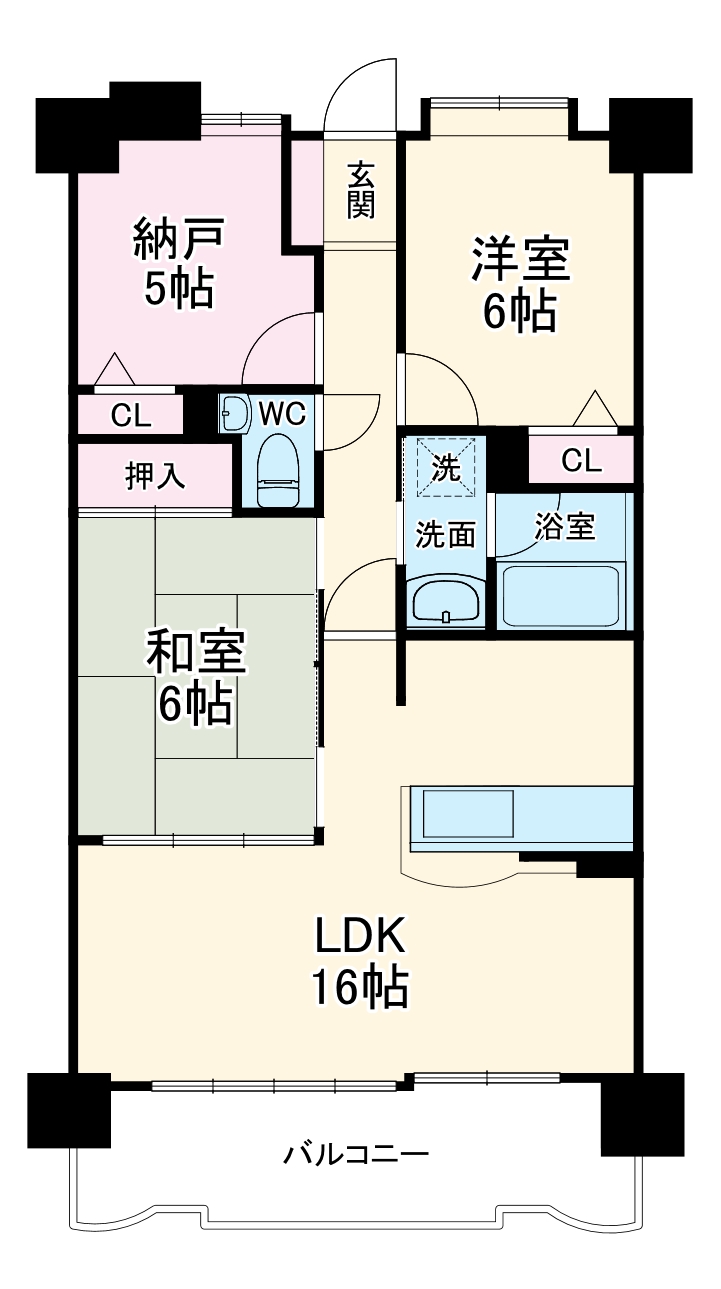 ライオンズステーションプラザ桜山の間取り