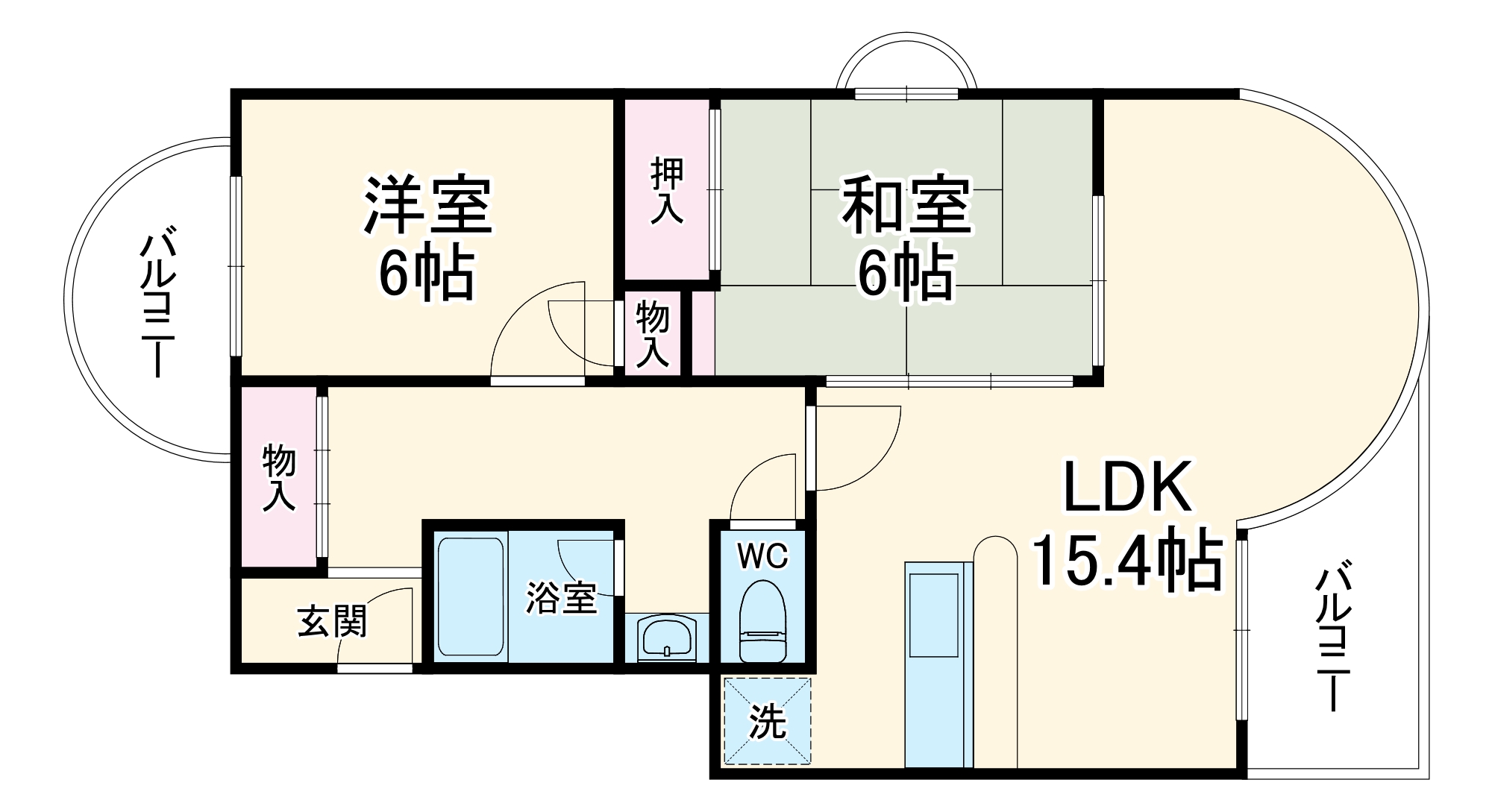 ノイメゾン京町堀の間取り