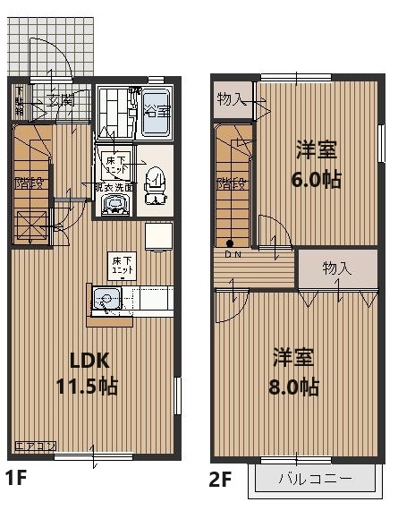 コンフォート所沢Cの間取り