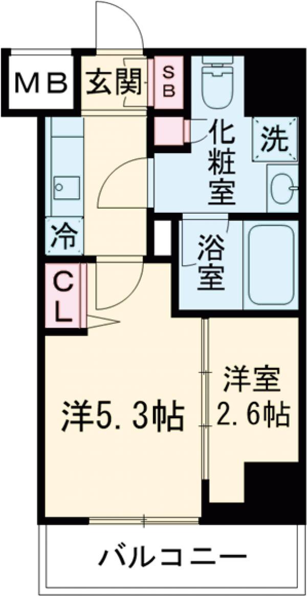 ミライズ新小岩マーロの間取り