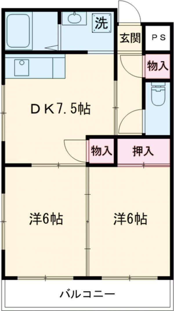 サンライズマンンションの間取り