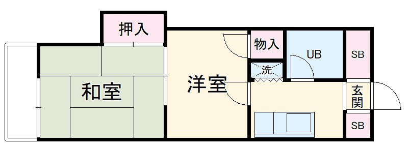 マンションテルミの間取り