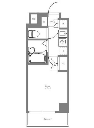 シンシア蒲田の間取り