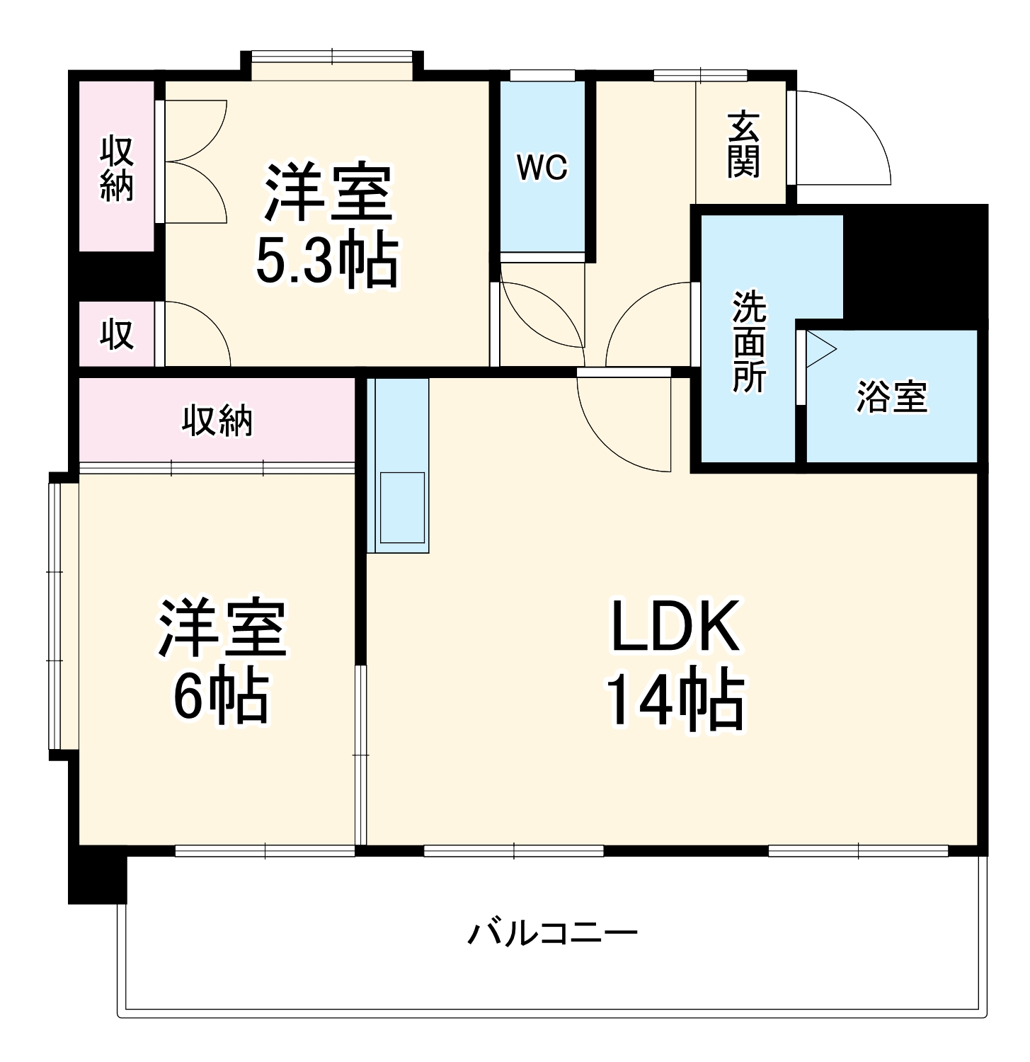 ファミールオオタ南の間取り