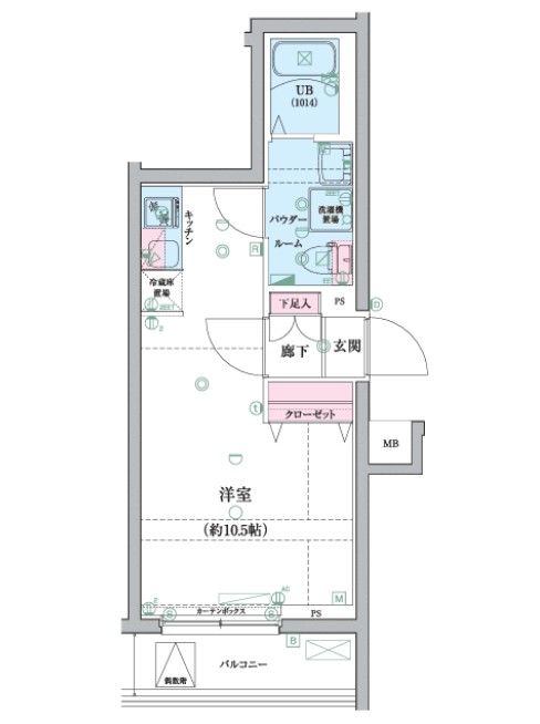 ジェノヴィア桜上水スカイガーデンの間取り