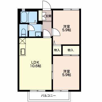 グリーンステージ柱六番町の間取り