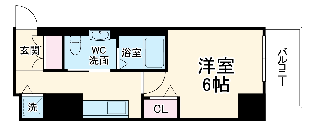 セオリー大阪フルールの間取り