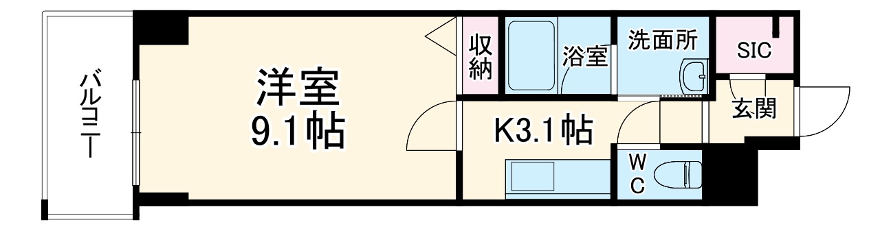 サンエール南堀江の間取り
