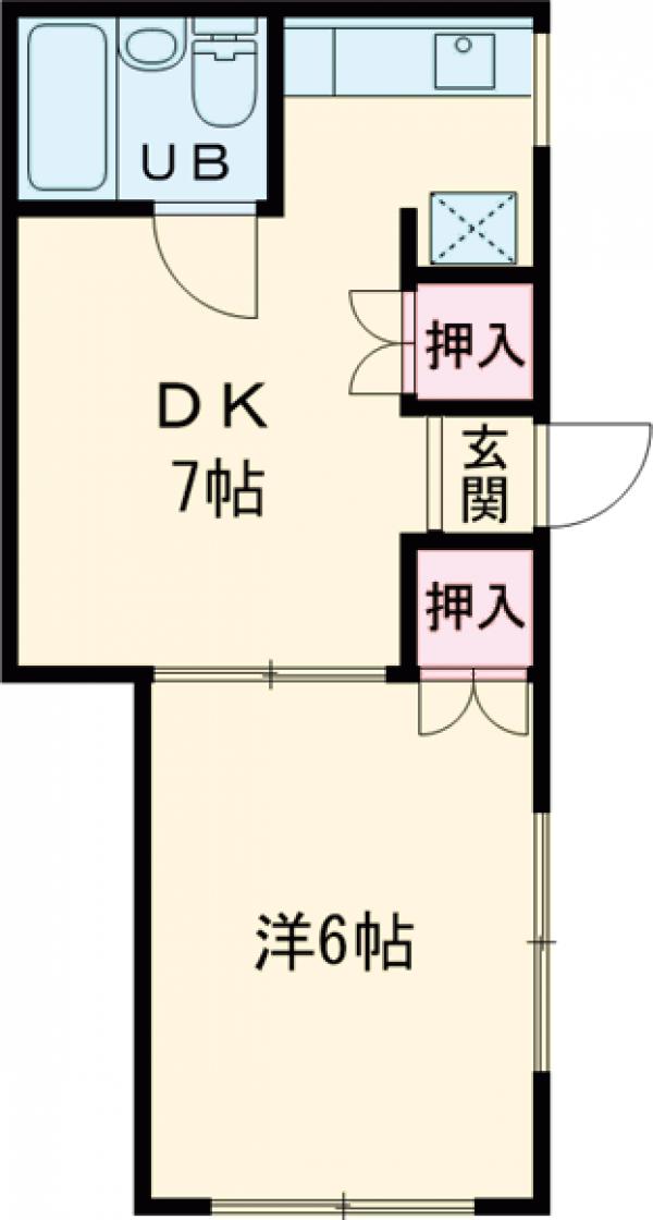 乙顔コーポの間取り