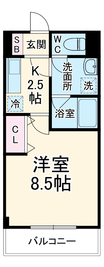 フローラ東戸塚の間取り