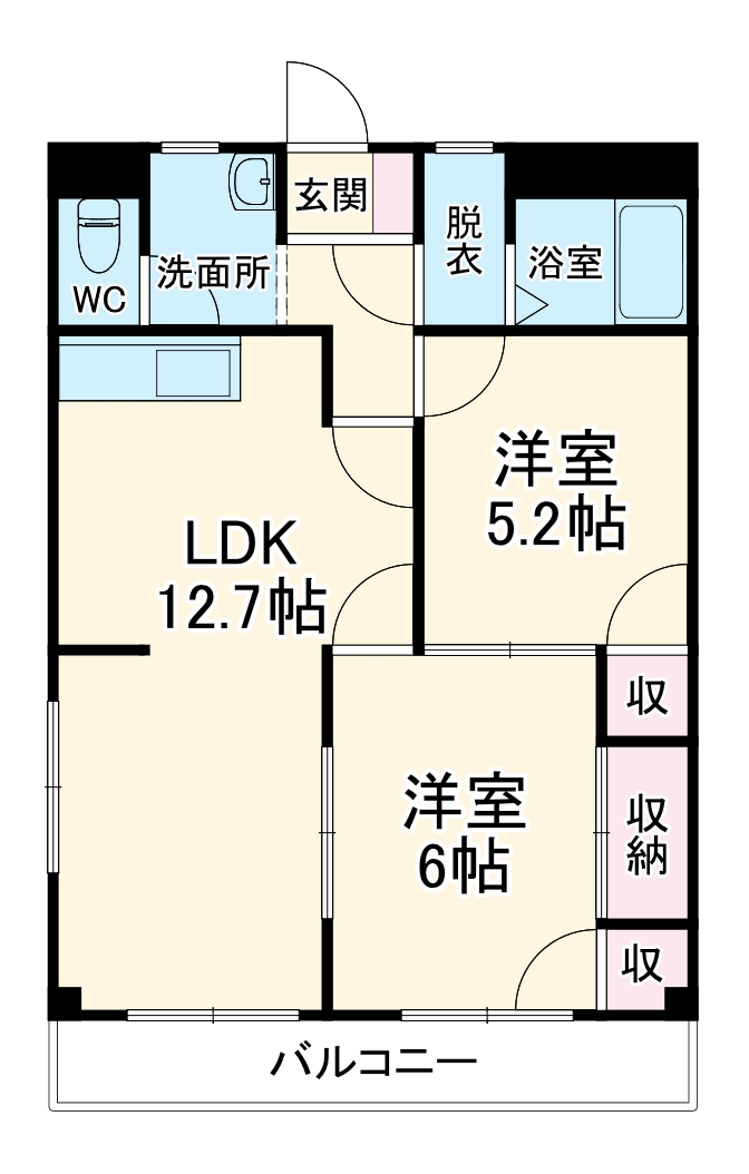 シャトル登戸の間取り